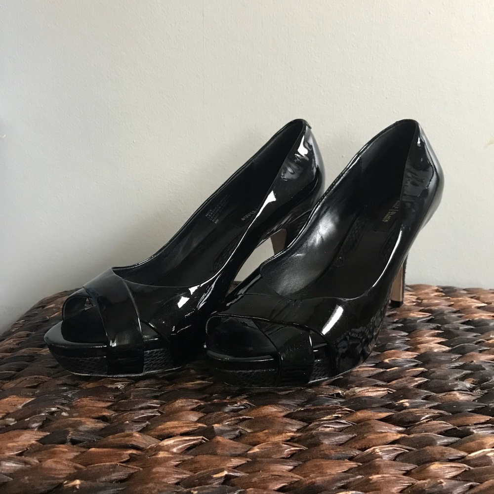 White House Black Market open toe heels